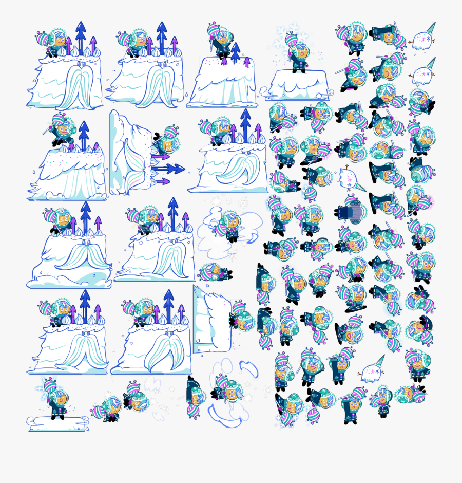 Snow Sugar Cookie Run Frozen Yarn, Transparent Clipart