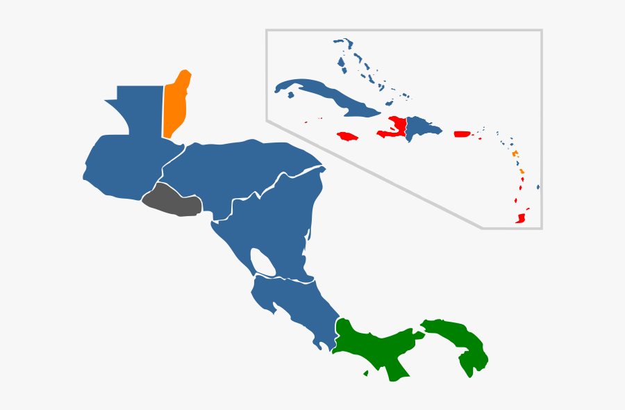 Prostitution In Centralamerica-caribbean - Central America Black, Transparent Clipart
