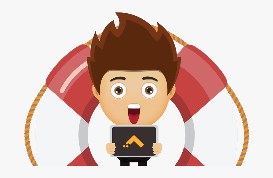 Gro Crm Support - Cartoon, Transparent Clipart