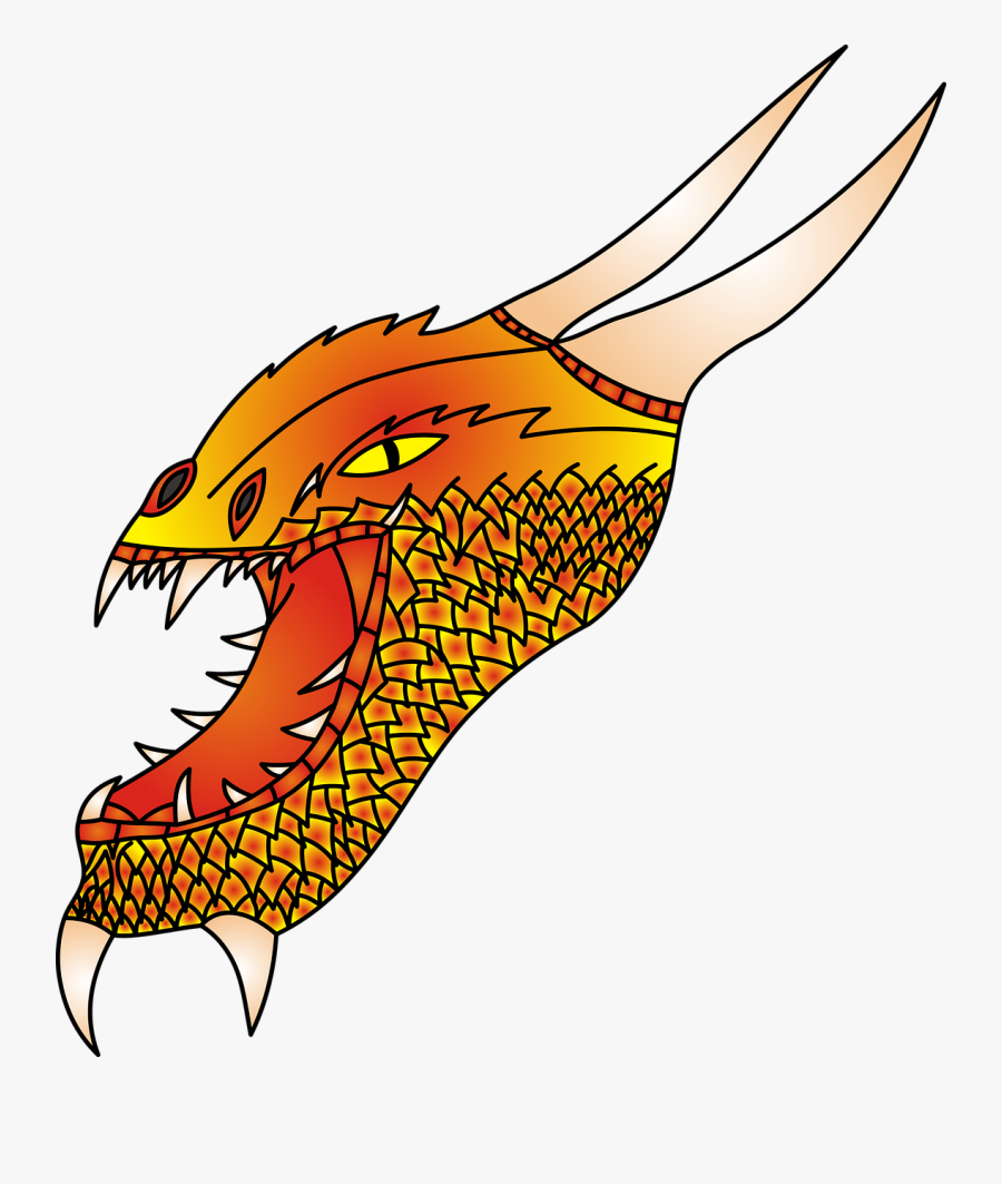 Dragon No Background The Head Of The Free Picture - Dragon Head No Background, Transparent Clipart