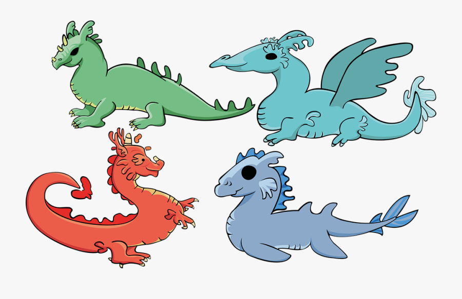 Dragons, Elements, Magic, Fantastic Beings - Dragon, Transparent Clipart