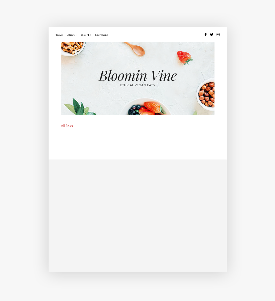 Bloomin Vine Food Blog With Blog Feed And Posts - Strawberry, Transparent Clipart