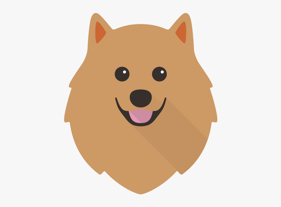 Kawaii Transparent Pomeranian Cartoon, Transparent Clipart