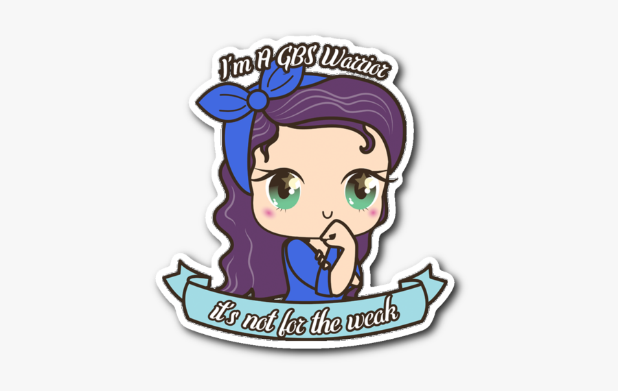 Cute Gbs Warrior Sticker - Asthma Warrior, Transparent Clipart