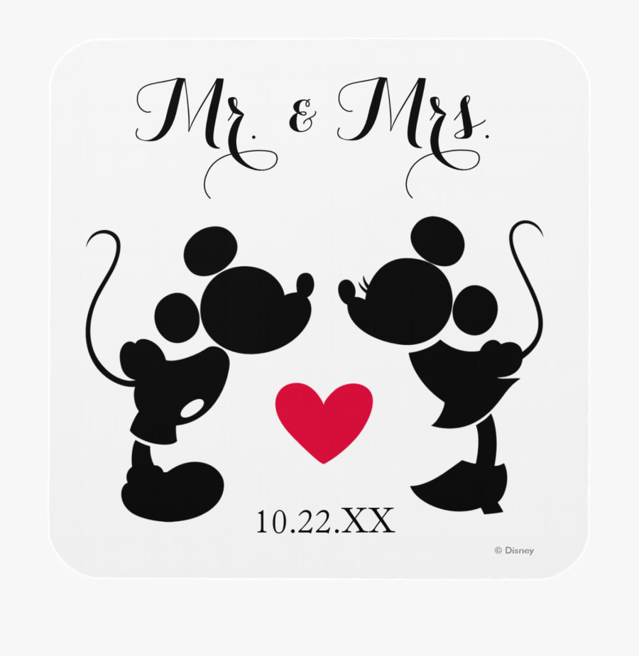 Clip Art Wedding Wednesday Unique Ideas - Mickey And Minnie Silhouette Png, Transparent Clipart