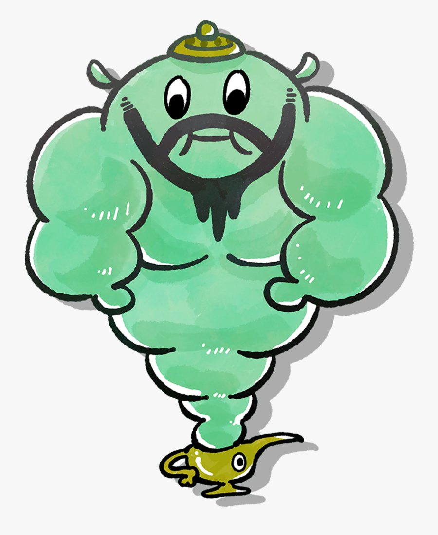 Guardian Genie - Cartoon, Transparent Clipart