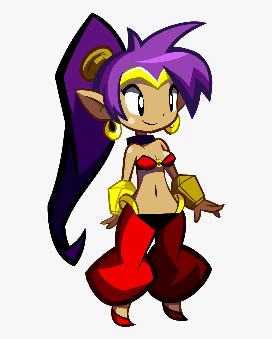 Cartoon,clip Art,animated Cartoon,fictional - Half Genie Hero Shantae, Transparent Clipart