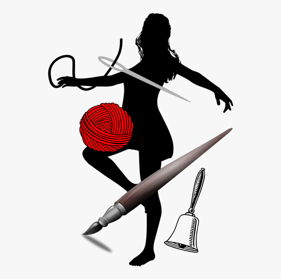 Silhouette Of Girl Dancing, Transparent Clipart