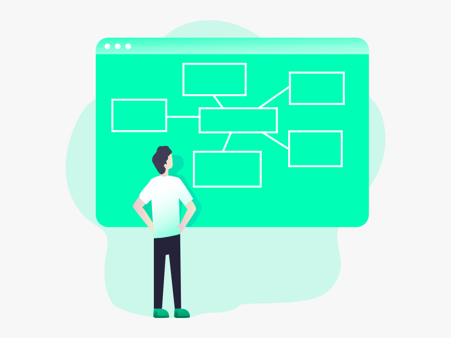Mind Map Design, Transparent Clipart