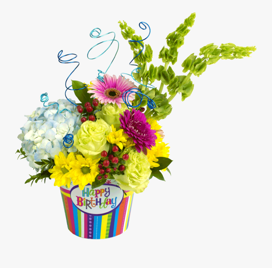 Clip Art Happy Birthday With Flowers Images - Birthday Flower Bouquet Png Transparent, Transparent Clipart