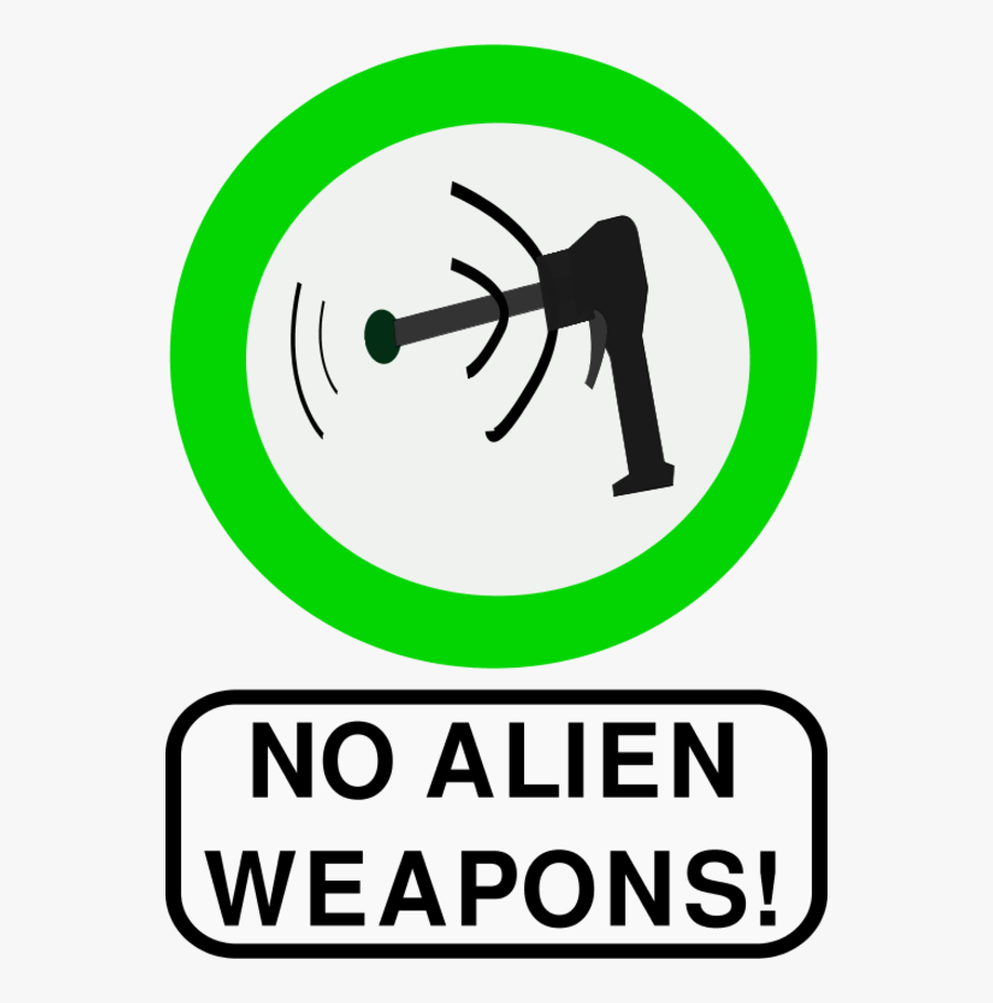 No Alien Weapons, Transparent Clipart