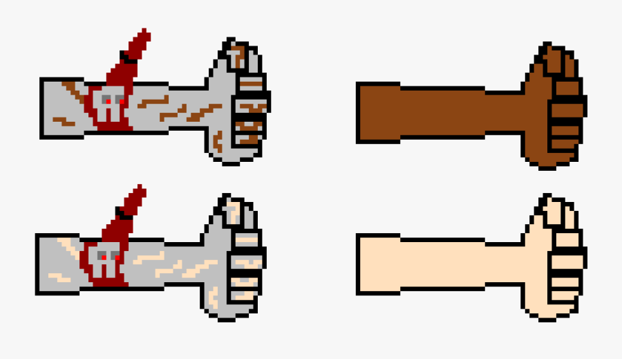 Pixel Art Melee Weapon, Transparent Clipart
