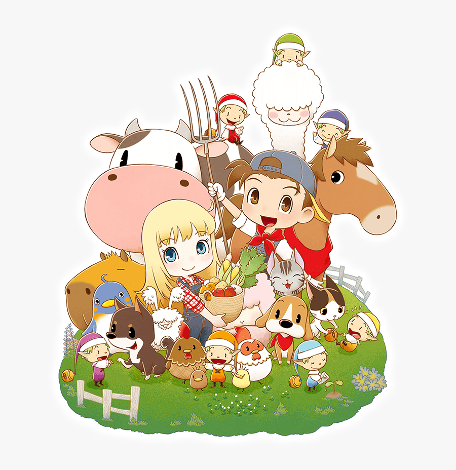 Story Of Seasons Reunion In Mineral Town Keyart Web - Story Of Season Friend To Mineral Town, Transparent Clipart