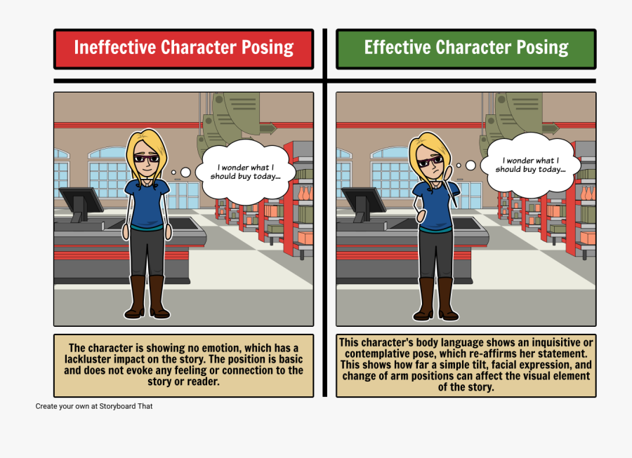 Drawing Storyboards Body Language - Character Structure, Transparent Clipart