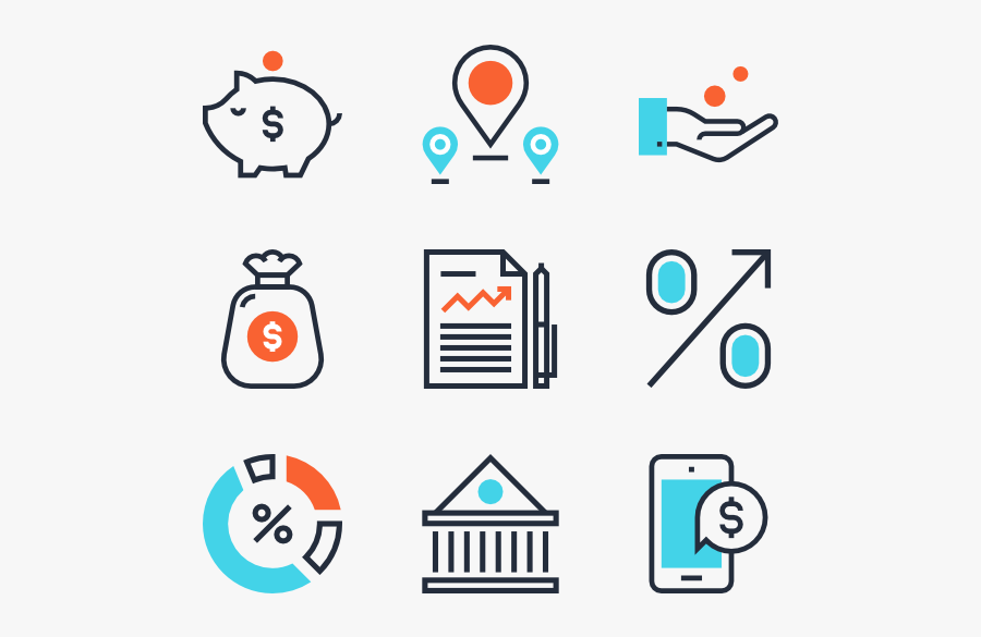 Banking Icons - Bank Icons, Transparent Clipart