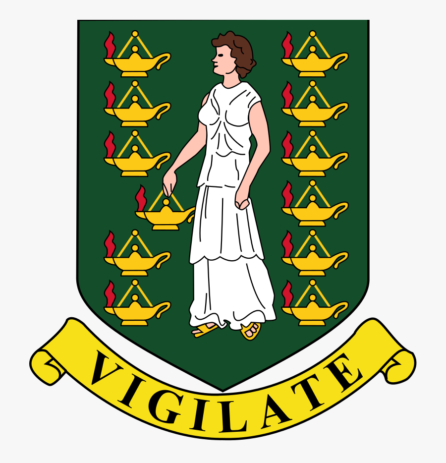 Bvi Bank Account Offshore - British Virgin Islands Coat Of Arms, Transparent Clipart