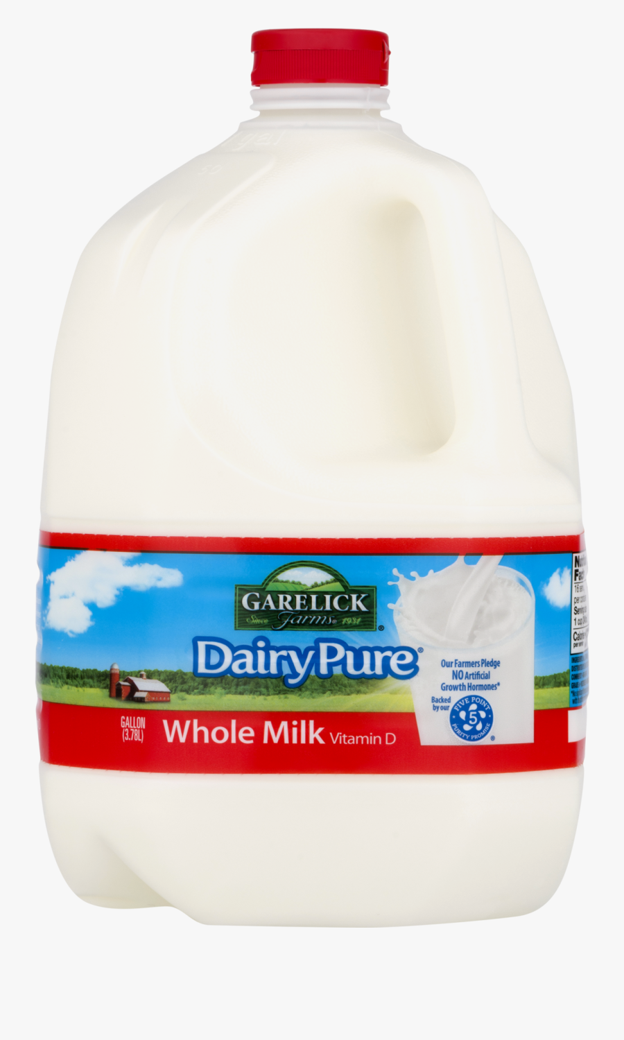 Dairy Pure Whole Milk, 1 Gallon - Whole Milk Gallon Png, Transparent Clipart