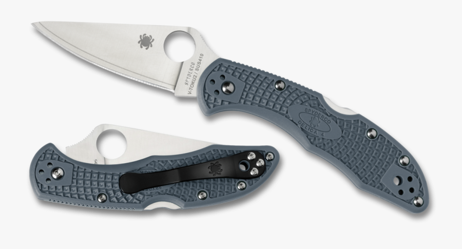 Clipart Freeuse Stock Spyderco Clip Carabiner - Spyderco Delica 4 Vg10, Transparent Clipart