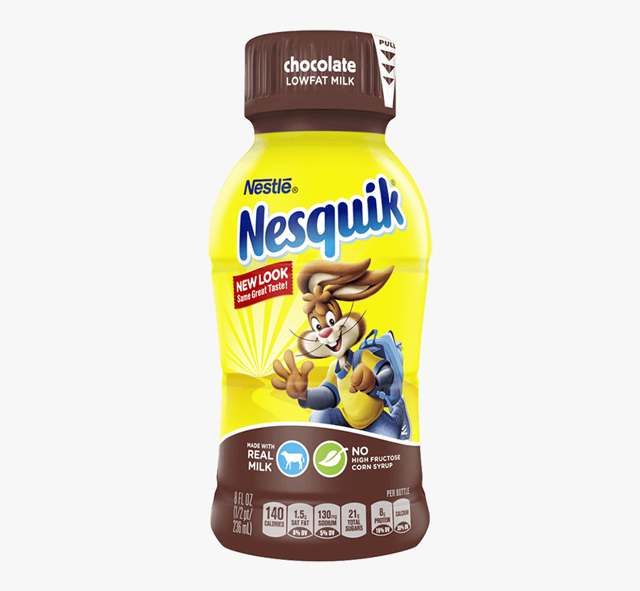 Nesquik® Lowfat Chocolate - Nesquik 8 Oz, Transparent Clipart