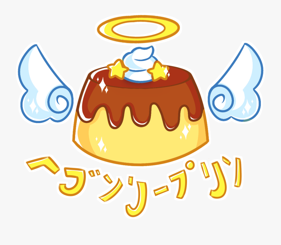 Pudin Kawaii Cute Japanese Flan Food Angel Dessert, Transparent Clipart