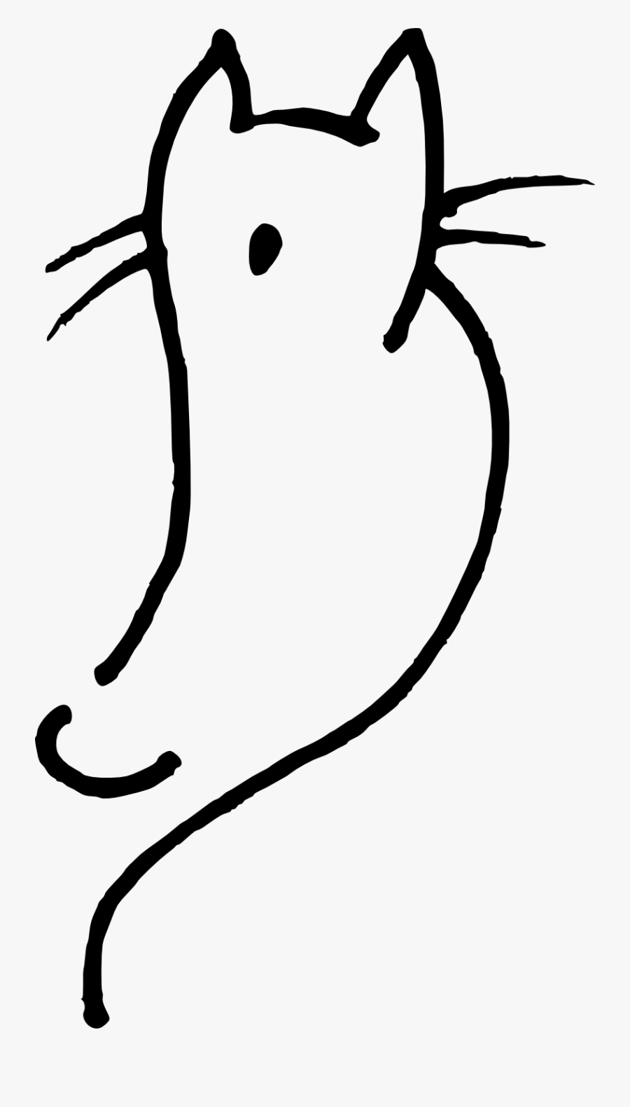 Simple Cat Clipart, Transparent Clipart