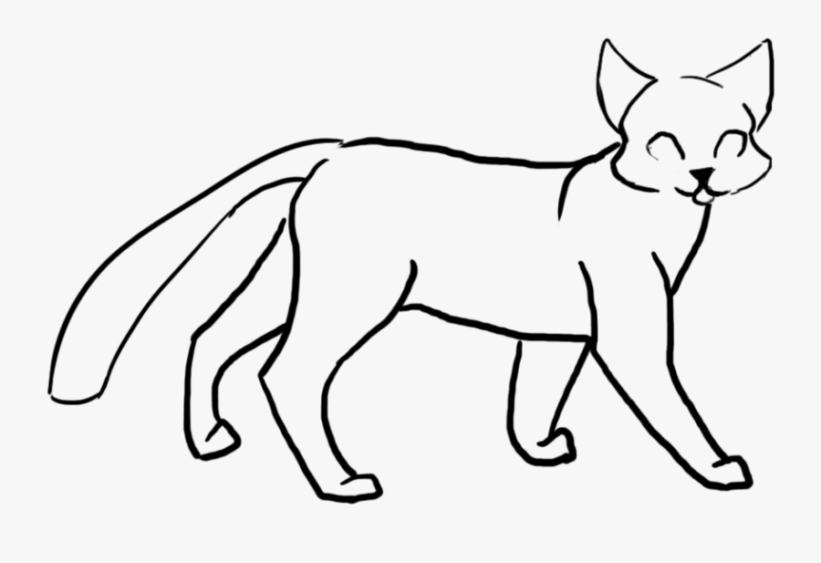 Simple Cat Drawing, Transparent Clipart