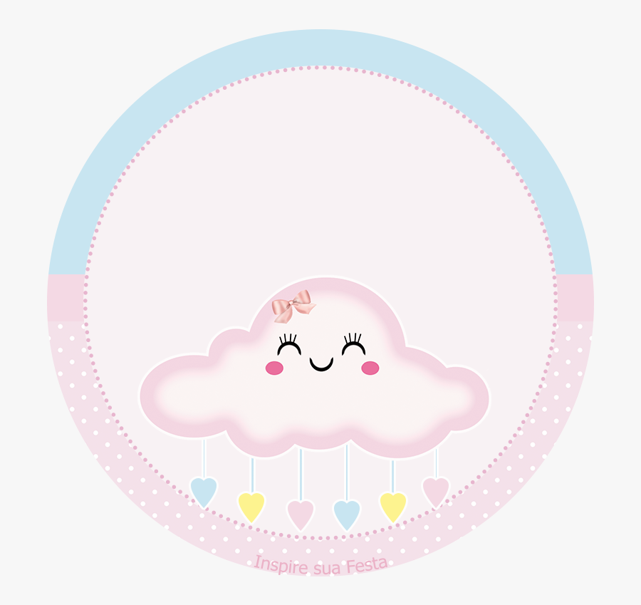 Rain Of Blessings In Pink And Light Blue Toppers Or, Transparent Clipart