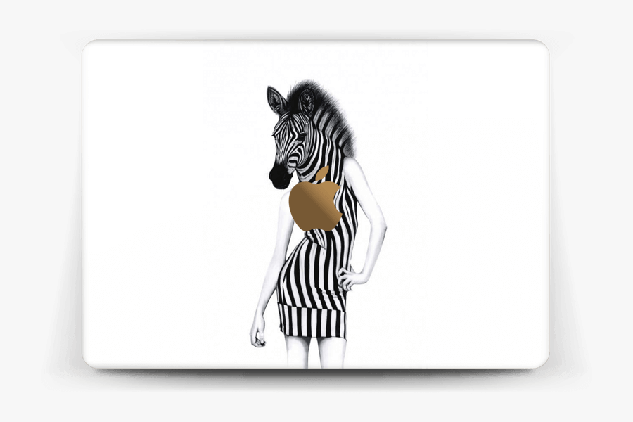 Party Zebra Skin Macbook 12” - Cartoon, Transparent Clipart