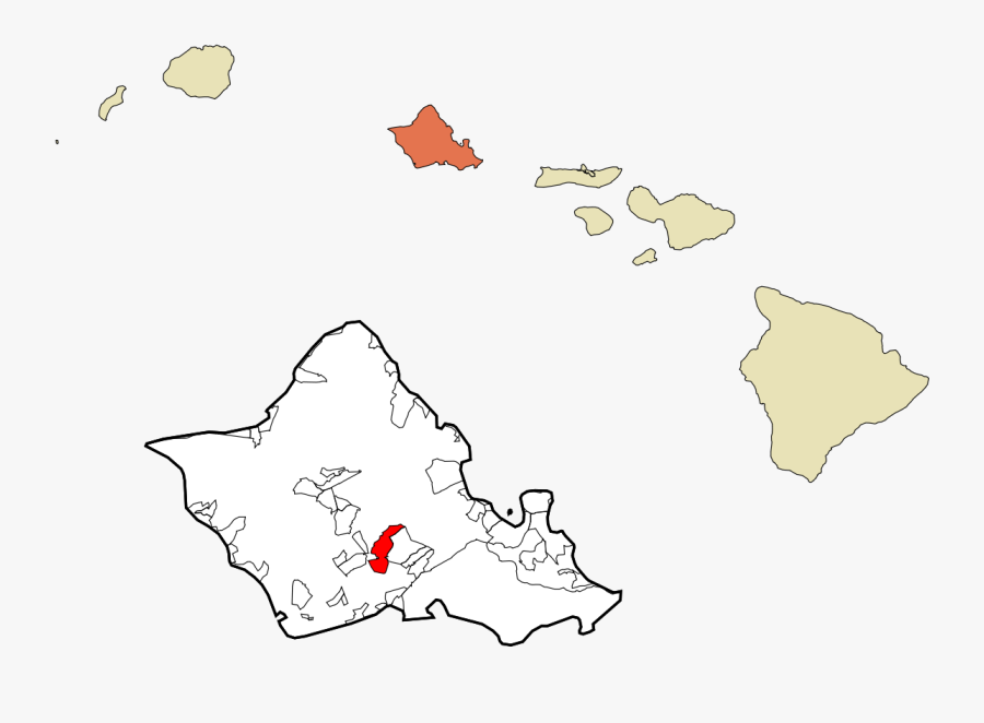 Pearl City, Hawaii - Nation Of Hawaii Location, Transparent Clipart