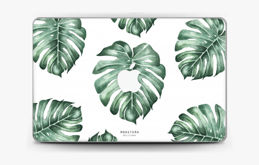 Monstera Pattern Skin Macbook Air 11” - Swiss Cheese Plant, Transparent Clipart