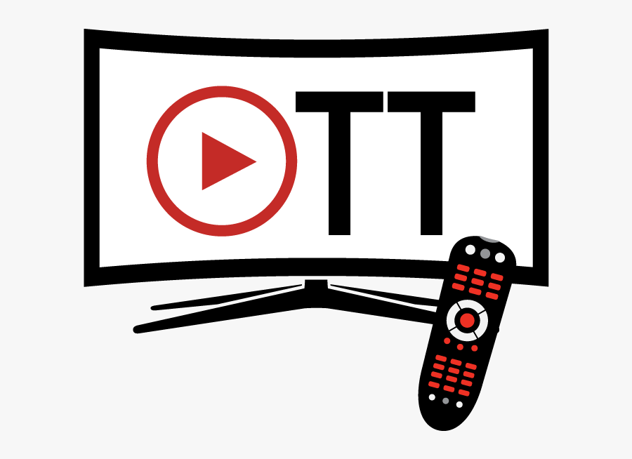 Video Clipart Electronic Media - Clip Art Of Tv Ott, Transparent Clipart