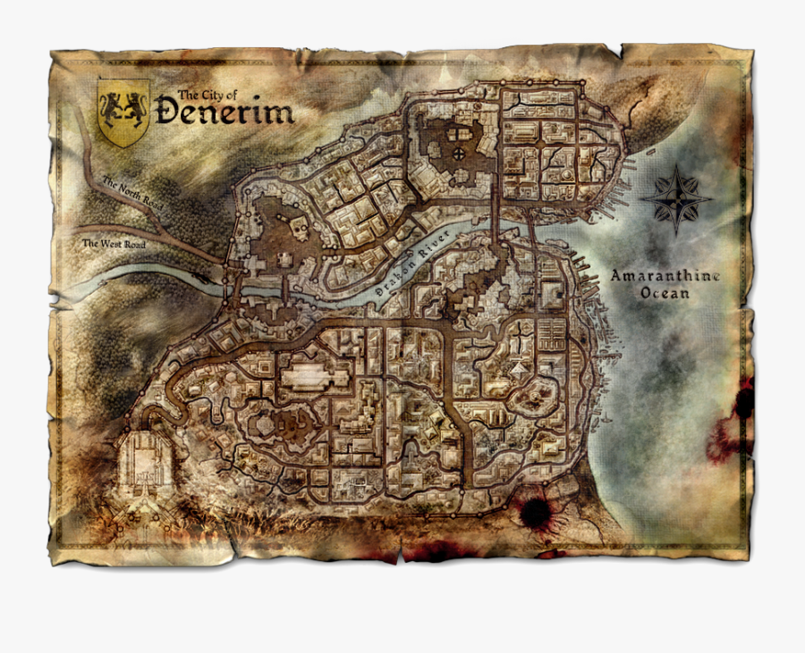 Clip Art Clockwork City Map - Dragon Age Denerim Map, Transparent Clipart