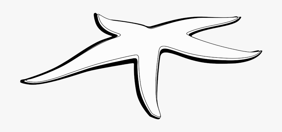 Starfish Black And White Transparent Clipart Png - Star Fish Black And White, Transparent Clipart