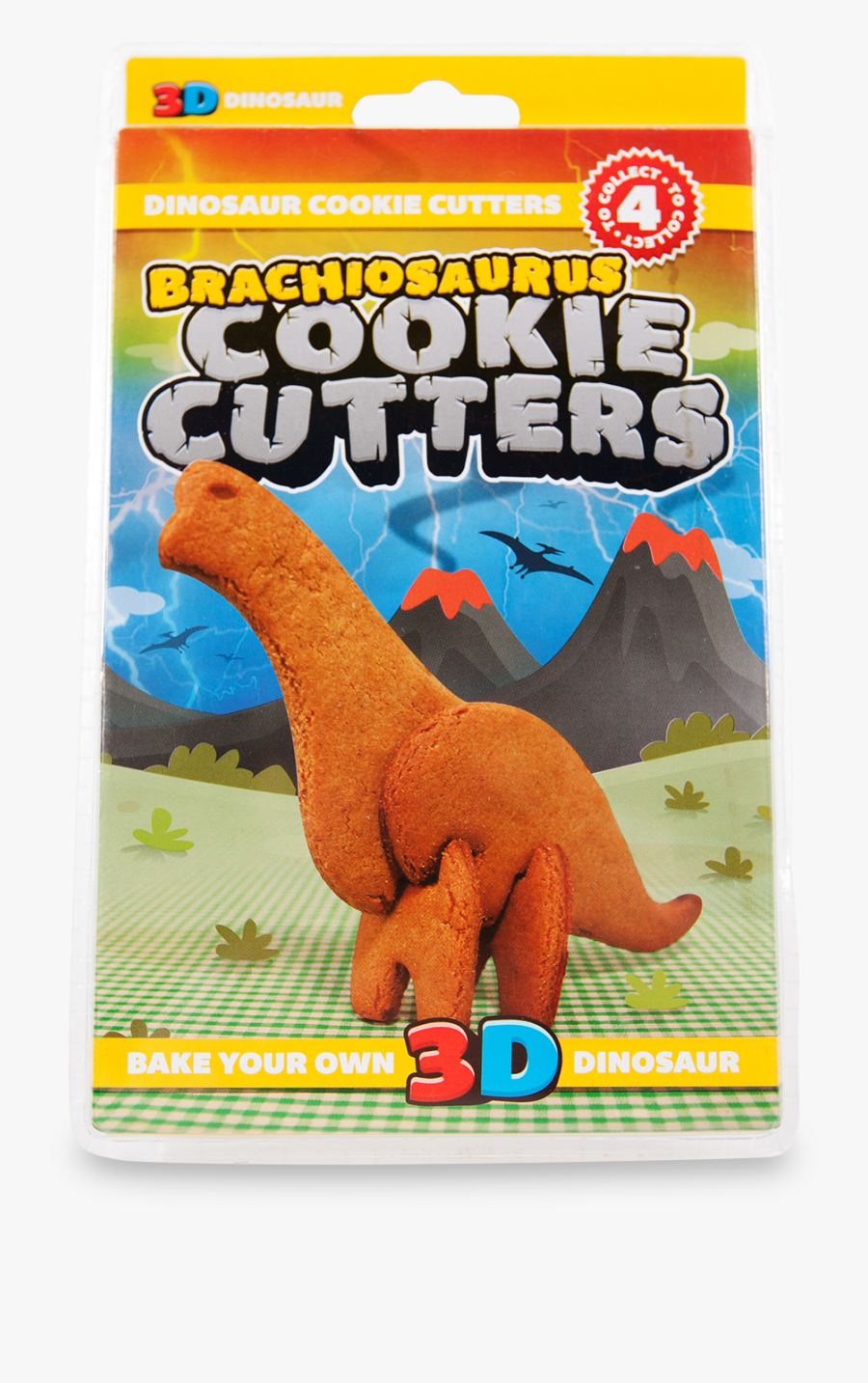 3d Dinosaur Cookie Cutter Brachiosaurus - Suck Uk 3d Cookie Cutters, Transparent Clipart