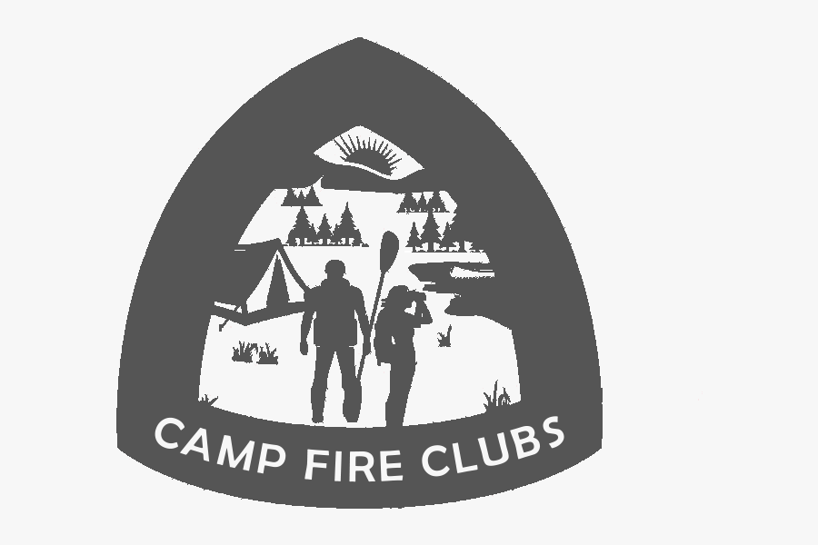 Camp Fire Clubs - Silhouette, Transparent Clipart