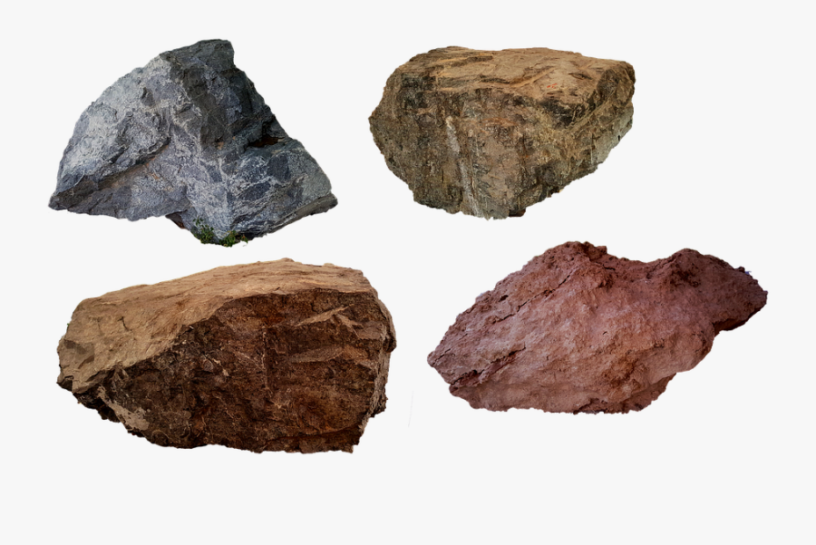 Transparent Rocks Clipart - Different Stone, Transparent Clipart