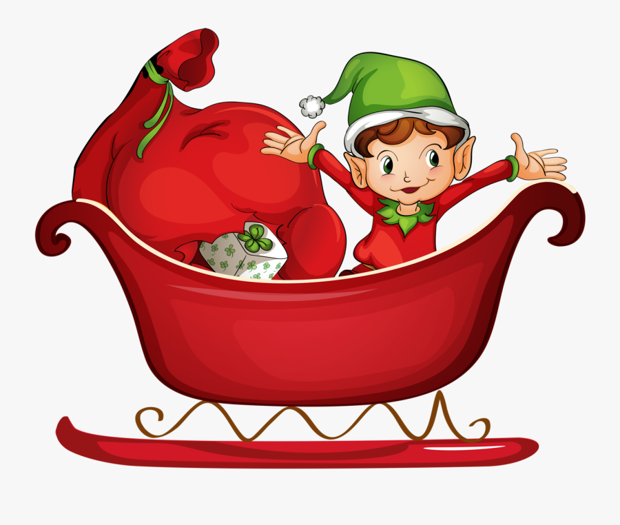 Santa Elves, Transparent Clipart