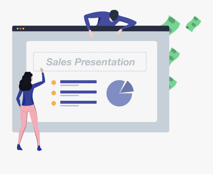 Sales Presentation - Sales Deck Introduction Slide Sample, Transparent Clipart