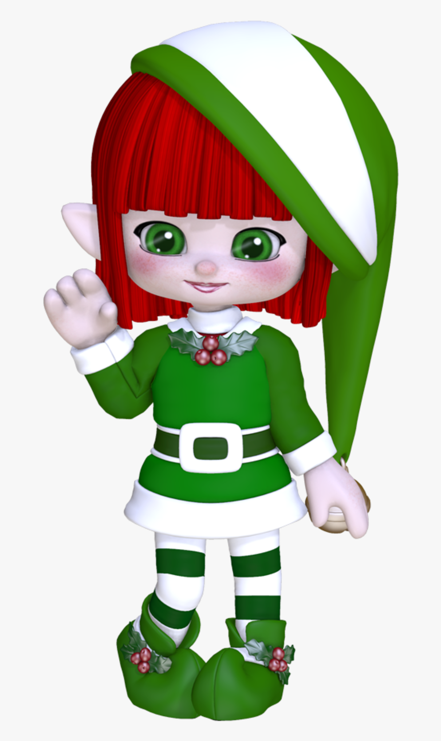 Elfes Fille De Noel, Transparent Clipart