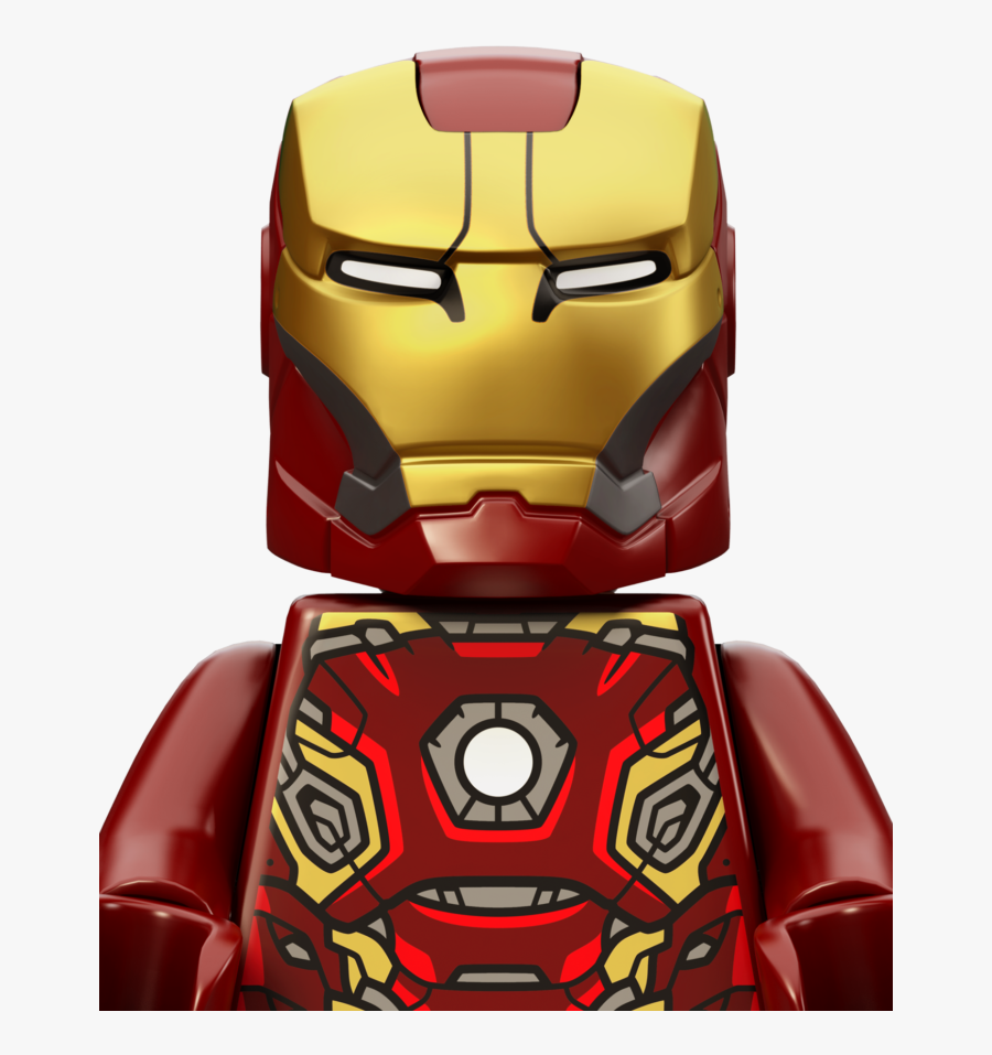 Transparent Lego Iron Man - Lego Iron Man Head, Transparent Clipart