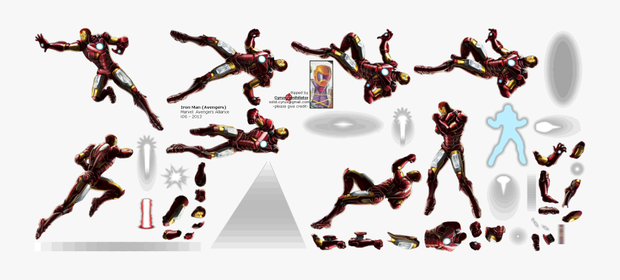 Transparent Iron Man Clipart - Iron Man Sprite, Transparent Clipart