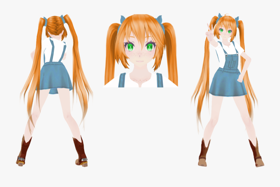 Country Girl Png - Mmd Girl, Transparent Clipart