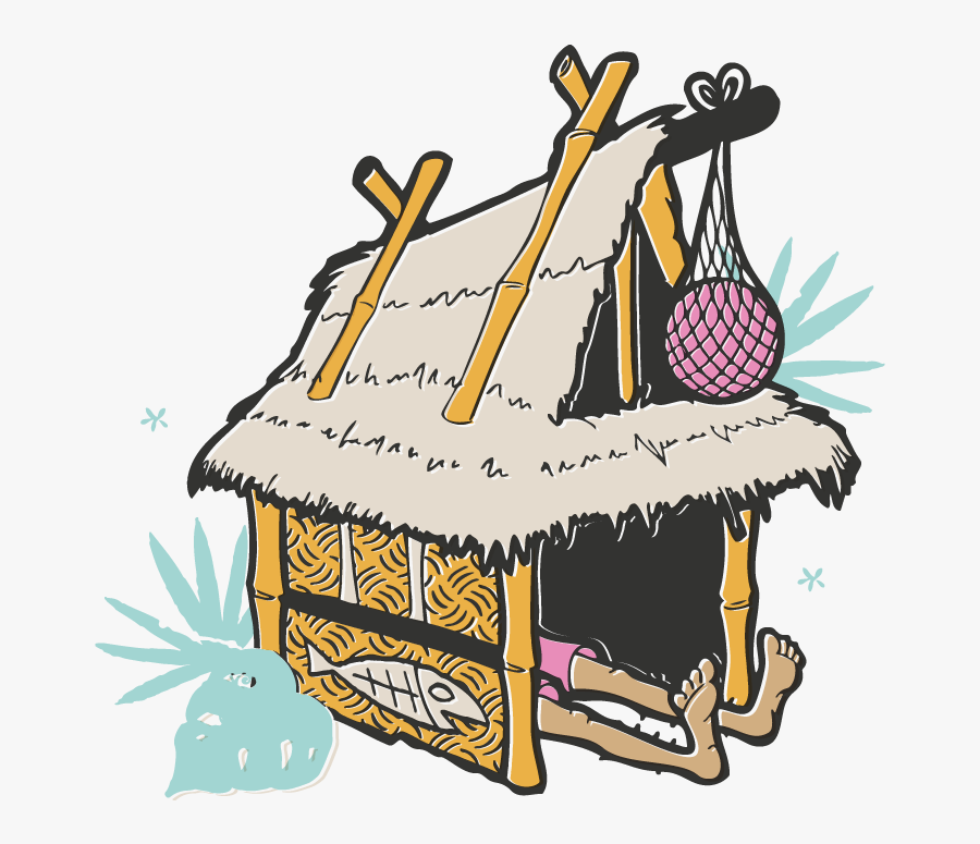 Transparent Tiki Hut Png, Transparent Clipart