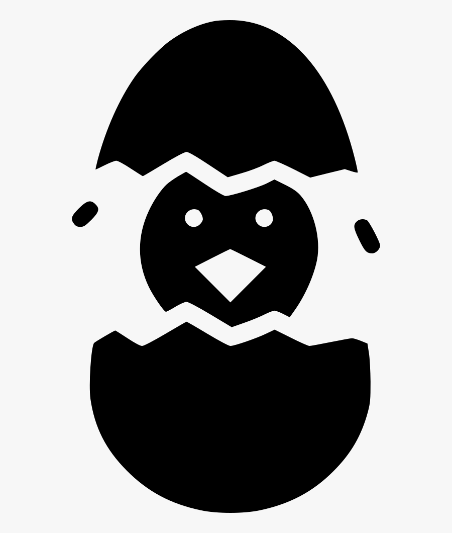 Nest Clipart Hatch - Icon Baby Chicken Black, Transparent Clipart