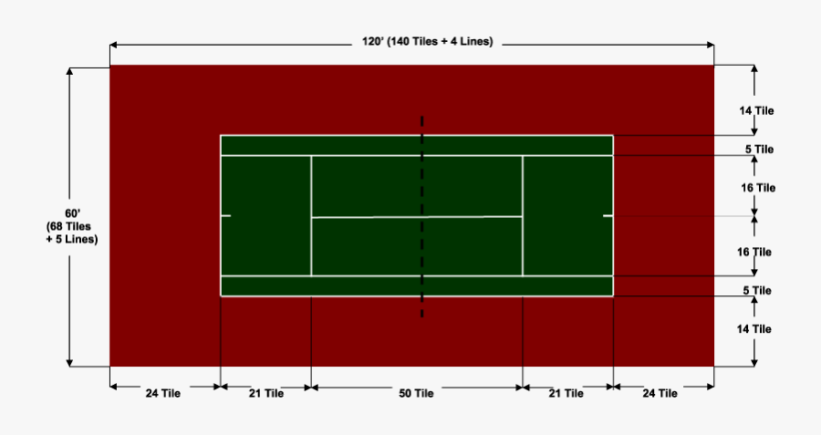 Transparent Tennis Court Png - Tennis Court, Transparent Clipart