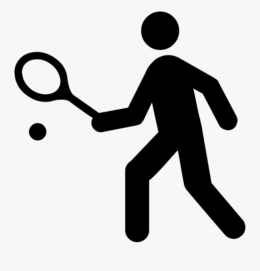 Icon Image - Playing Tennis Icon, Transparent Clipart