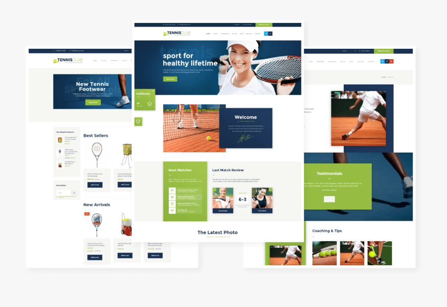 Tennis-club - Wordpress Tennis Theme, Transparent Clipart