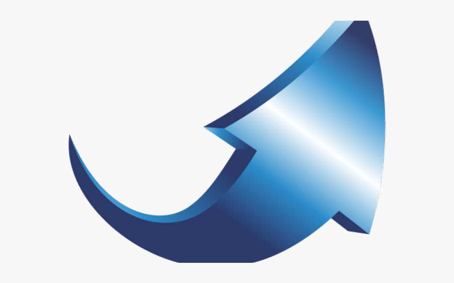 Swish Cliparts - Blue 3d Arrow Png, Transparent Clipart