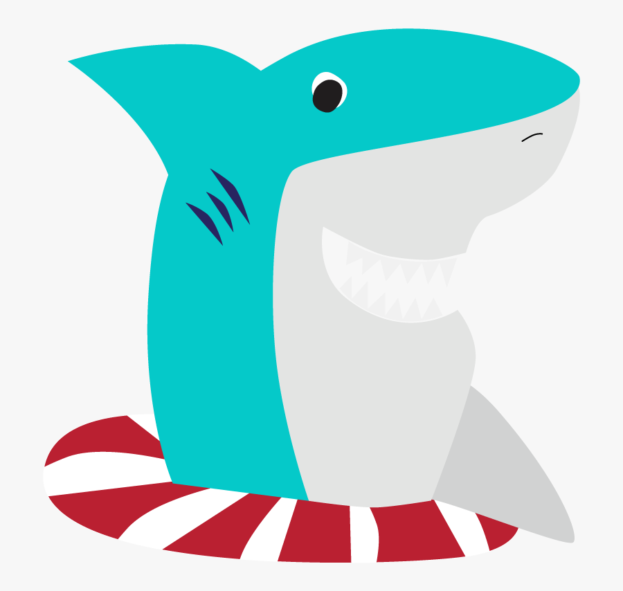 Swish The Bull Shark, Transparent Clipart