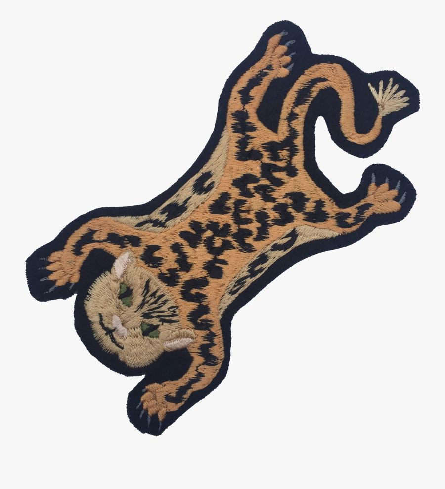 Leopard Embroidered Patch - Illustration, Transparent Clipart